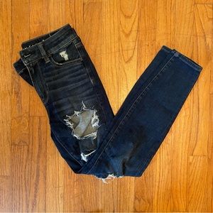 AE Hi-Rise Jegging Dark Wash Jeans